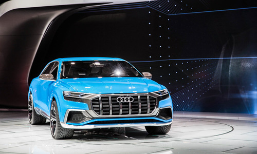 Audi's new Q8 SUV, which promises power AND fuel savings.
