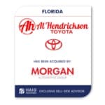 Haig Partners Served as the Exclusive Sell-side Advisor on the Sale of Al Hendrickson Toyota to Morgan Automotive Group – Setting a Record for the Highest Transaction Price for a Single Dealership